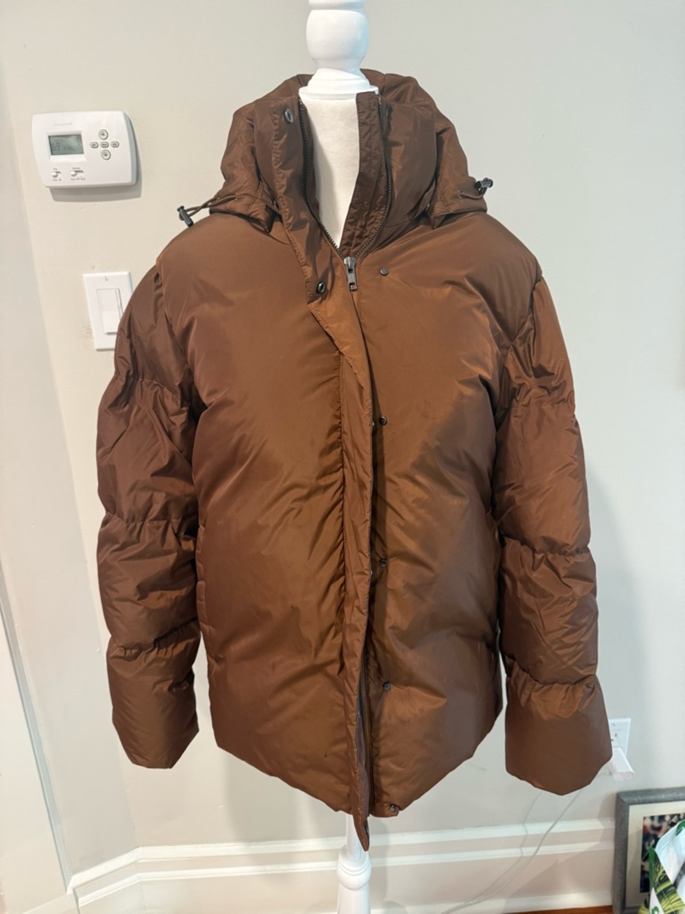 Jenny Kayne Brown Puffer Jacket with Hood